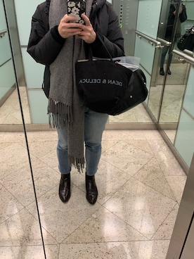 「Herls（ハーリス）のアイテム」を使った、Samantha I. Leeさん（レディース・155cm）の冬コーディネート