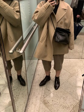 「Herls（ハーリス）のアイテム」を使った、Samantha I. Leeさん（レディース・155cm）の冬コーディネート