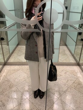 「Herls（ハーリス）のアイテム」を使った、Samantha I. Leeさん（レディース・155cm）の冬コーディネート