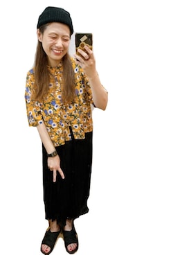 「SUBLIME（サブライム）のアイテム（シューズ）」を使った、こがさん（レディース・152cm）の夏コーディネート