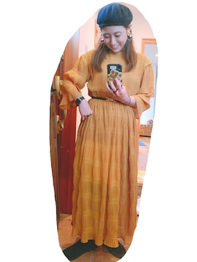 「ベレー帽女子」｜こがさん（レディース・152cm）の春コーディネート