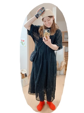 「BTS」｜「アイテム（ワンピース/ドレス）」を使った、こがさん（レディース・152cm）の夏コーディネート