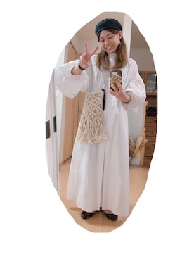 「ベレー帽女子」｜こがさん（レディース・152cm）の夏コーディネート