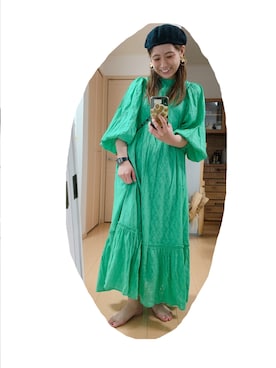 「ベレー帽女子」｜こがさん（レディース・152cm）の夏コーディネート