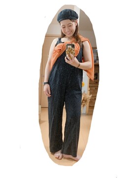 「ベレー帽女子」｜こがさん（レディース・152cm）の夏コーディネート
