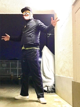 「ジャージ」｜「アイテム（CD）」を使った、gottusoさん（メンズ・179cm）の冬コーディネート