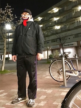「Carhartt（カーハート）のアイテム（ナイロンジャケット）」を使った、gottusoさん（メンズ・179cm）の春コーディネート