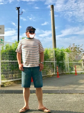 「OLDMAN（オールドマン）のアイテム」を使った、gottusoさん（メンズ・179cm）の夏コーディネート