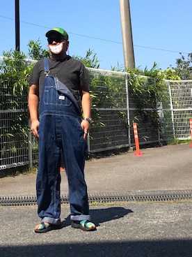 「ピグメント」｜「アイテム（オールインワン・サロペット）」を使った、gottusoさん（メンズ・179cm）の秋コーディネート