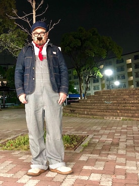 「ワーク」｜「アイテム（財布/小物）」を使った、gottusoさん（メンズ・179cm）の春コーディネート