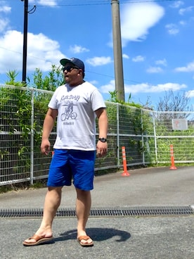 「マリン」｜「アイテム（アナログ腕時計）」を使った、gottusoさん（メンズ・179cm）の夏コーディネート
