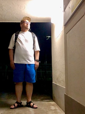 「CHROME（クローム）のアイテム（バックパック/リュック）」を使った、gottusoさん（メンズ・179cm）の夏コーディネート