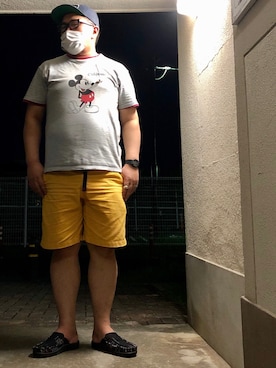 「アウトドアスタイル」｜「アイテム（パンツ、ゴールド系）」を使った、gottusoさん（メンズ・179cm）の夏コーディネート