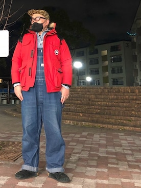 「KEEN（キーン）のアイテム（ファッション雑貨、ブラック系）」を使った、gottusoさん（メンズ・179cm）の冬コーディネート