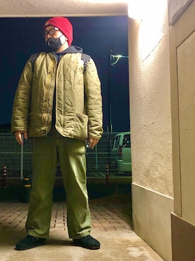 「KEEN（キーン）のアイテム（ファッション雑貨、ブラック系）」を使った、gottusoさん（メンズ・179cm）の冬コーディネート