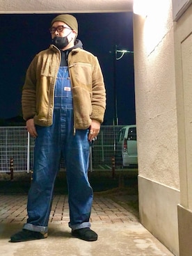 「KEEN（キーン）のアイテム（ファッション雑貨、ブラック系）」を使った、gottusoさん（メンズ・179cm）の冬コーディネート