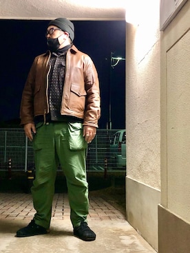 「KEEN（キーン）のアイテム（ファッション雑貨、ブラック系）」を使った、gottusoさん（メンズ・179cm）の冬コーディネート