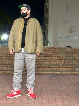 「KEEN（キーン）のアイテム（ファッション雑貨、ブラック系）」を使った、gottusoさん（メンズ・179cm）の冬コーディネート