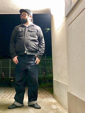 「orSlow（オアスロウ）のアイテム（トップス）」を使った、gottusoさん（メンズ・179cm）の春コーディネート