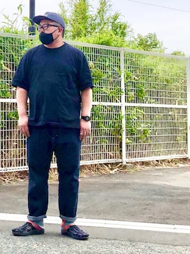 「KEEN（キーン）のアイテム（ファッション雑貨、ブラック系）」を使った、gottusoさん（メンズ・179cm）の春コーディネート