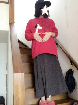 「アイテム（モカシン/デッキシューズ）」を使った、KOKKO*さん（レディース・153cm）の秋コーディネート