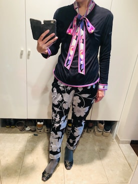 「LEONARD（レオナール）のアイテム」を使った、popotanさん（レディース・162cm）の冬コーディネート