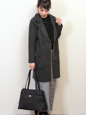 「florist」｜「アイテム（ジャケット/アウター）」を使った、FLORIST(フローリスト)さん（レディース・156cm）の冬コーディネート