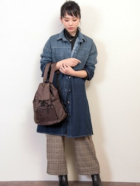 FLORIST(フローリスト)さん（レディース・156cm）の冬コーディネート