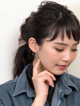 「florist（フローリスト）のアイテム（ピアス（両耳用））」を使った、FLORIST(フローリスト)さん（レディース・156cm）の冬コーディネート