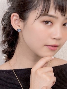 「florist（フローリスト）のアイテム（ピアス（両耳用））」を使った、FLORIST(フローリスト)さん（レディース・156cm）の冬コーディネート