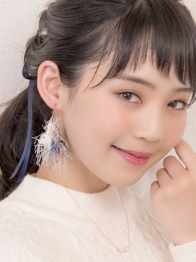 「florist（フローリスト）のアイテム（ピアス（両耳用））」を使った、FLORIST(フローリスト)さん（レディース・156cm）の冬コーディネート