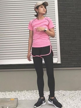 「アイテム（ジャージ）」を使った、FLORIST(フローリスト)さん（レディース・156cm）の夏コーディネート