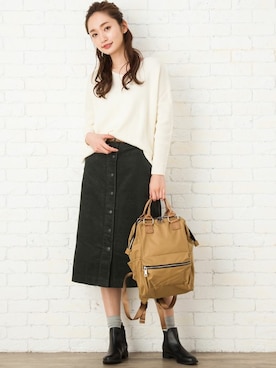 「リュックサック」｜FLORIST(フローリスト)さん（レディース・170cm）の秋コーディネート