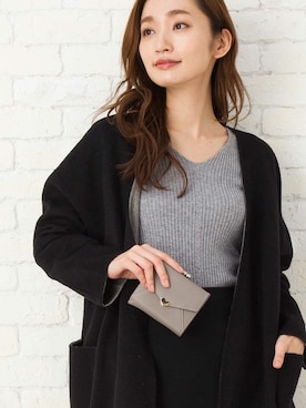 「アイテム（財布）」を使った、FLORIST(フローリスト)さん（レディース・170cm）の秋コーディネート