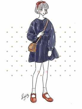 「アイテム（ショルダーバッグ、イエロー系）」を使った、FLORIST(フローリスト)さん（レディース・163cm）の夏コーディネート