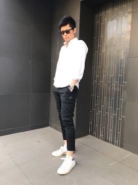 「NANO universe（ナノユニバース）のアイテム（腕時計）」を使った、Fumiさん（メンズ・175cm）の春コーディネート