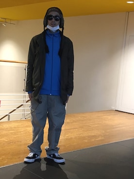 「And A（アンドエー）のアイテム（ジャケット/アウター）」を使った、endyさん（メンズ・173cm）の冬コーディネート