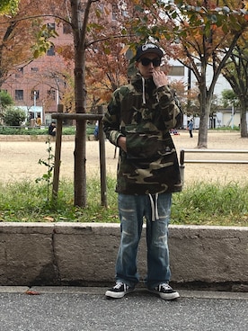 「SWAGGER（スワッガー）のアイテム（ジャケット/アウター）」を使った、endyさん（メンズ・173cm）の秋コーディネート
