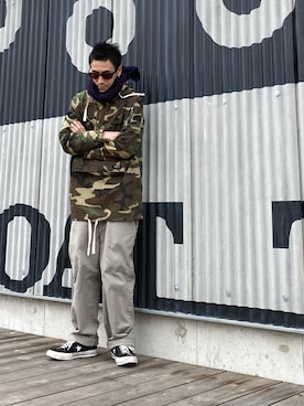 「SWAGGER（スワッガー）のアイテム（ジャケット/アウター）」を使った、endyさん（メンズ・173cm）の冬コーディネート