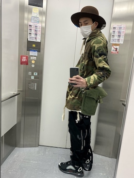 「SWAGGER（スワッガー）のアイテム（ジャケット/アウター）」を使った、endyさん（メンズ・173cm）の冬コーディネート