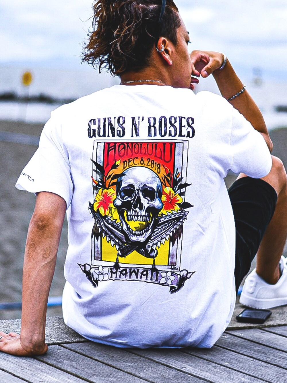 RVCA（ルーカ）の「RVCA メンズ AXIS GUNS N ROSES T Tシャツ