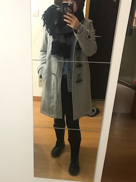 「Honeys（ハニーズ）のアイテム（ダウンジャケット/コート）」を使った、澄梦阮阮阮阮阮さん（レディース・162cm）の冬コーディネート