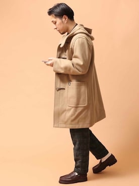 「Paraboot」｜「アイテム（ダッフルコート）」を使った、haseさん（メンズ・178cm）の秋コーディネート