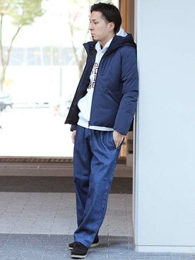 「Carhartt WIP（カーハートダブリューアイピー）のアイテム（トップス）」を使った、haseさん（メンズ・178cm）の秋コーディネート