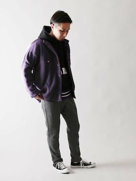 「Gramicci（グラミチ）のアイテム（ブルゾン）」を使った、haseさん（メンズ・178cm）の秋コーディネート