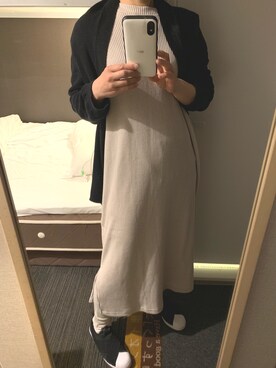 「Yohji Yamamoto（ヨウジヤマモト）のアイテム（カーディガン/ボレロ）」を使った、RRSさん（レディース・159cm）の春コーディネート