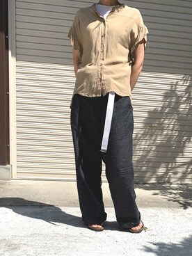 「Billiken（ビリケン）のアイテム」を使った、RRSさん（レディース・159cm）の夏コーディネート