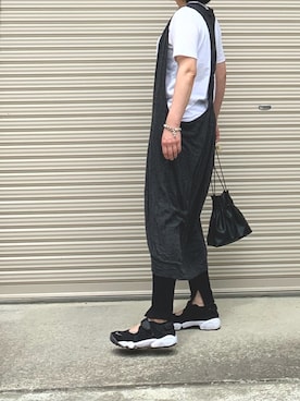 「ZOZO（ゾゾ）のクルーネックTシャツ［WOMEN］（Tシャツ/カットソー）」を使った、RRSさん（レディース・159cm）の春コーディネート