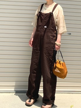 「SMITH'S（スミス）のアイテム（サロペット/オーバーオール）」を使った、RRSさん（レディース・159cm）の春コーディネート