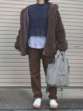 「oblekt（オブレクト）のアイテム」を使った、RRSさん（レディース・159cm）の冬コーディネート